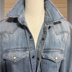 American Eagle Soft Faded Denim Shirt Ralph Lauren Classic Western Boho Vibes Chic AE M Photo 1