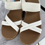 Skechers  Cali Brystol Vegan Slingback Heeled Sandals White 11 Comfy‎ Casual Photo 4