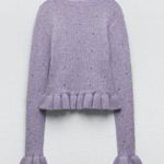 ZARA NWT KNIT SWEATER WITH BEADING Photo 6