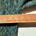 J.Jill Teal Blue Stripe Knit Open Front Cardigan Sweater Size Small Photo 4