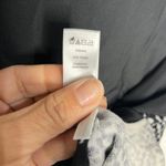 Loft Women’s Black White Floral Spot Mixed Media Sweater Size Medium Photo 5