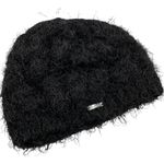 Calvin Klein Black Faux Feather Beanie Photo 1