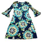 Lilly Pulitzer  Twyla Mod Floral Print Dress Bell Sleeves Bold Size Small Women's Photo 5