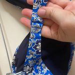 J.Crew COPY - Ruched bandeau bikini top and bottom set in cobalt floral SZ XXL Photo 9