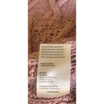 Free People Sweater Womens XS Pink Isla Cable Stitch Chunky Knit Tunic Oversized Photo 9