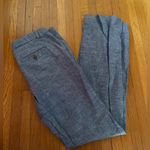 Banana Republic  Martin Straight Legged Linen Pants in Dusty Blue, Size 4 Photo 0