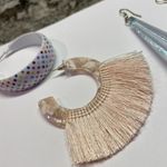 Lot Of 4 Large Statement Costume Earrings Pierced Dangle / Hoop Photo 3