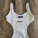 Retrofete Silver Metallic Dress Cut Out Open Back Sleeveless Size XS Photo 1