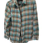 Keren Hart Tunic Length Plaid‎ Shirt Women's Size S Photo 0