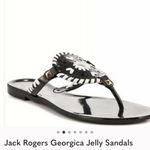 Jack Rogers  Georgica Black and White Jelly Sandals size 10 Photo 1