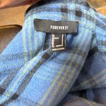 Forever 21  Blue and Black Plaid Shirt Photo 2