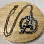 Avengers A‎ Necklace Pendant w/ Silvertone 20in chain Marvel Comics Superhero Silver Photo 0