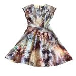 Ted Baker  London Mecia Sequin Print Dress Short Sleeve Satin Size 0 Women's Photo 1