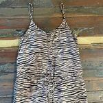 Enza Costa Linen Strappy Animal Print Jumpsuit Photo 7