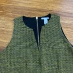 H&M Textured Peplum Sleeveless Zip Back Top Women's Size Large Yellow Black Photo 1