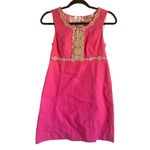 Lilly Pulitzer  Rosie Shift Dress Pink and Gold Tank Sleeveless Women’s 2 Photo 1