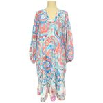 Tolani Collection Ginger Swirl Dress Size Large V-Neck and Ruffle Hem NWT Photo 2