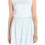 NEW Lark & Ro Womens ICE BLUE SCALLOP LACE Sleeveless 2PC SKIRT TOP Dress SZ 12 Photo 0