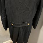 St. John Collection 🌺 BLACK KNIT GOLD BUTTON BLAZER SIZE 14🌺 Photo 5