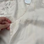 Vintage Silk Dress embroidered floral mini womens Pink (medium) lingerie lounge Photo 8