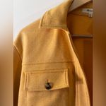 Madewell Brushed Herringbone Knit Shirt Jacket in candle flame color Photo 3