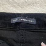 Brandy Melville  Mini Skirt Black Corduroy Sz Sm Distressed hem Photo 1