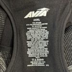 Avia Black and Gray Racerback Sports Bra with Moisture-Wicking Fabric Photo 1