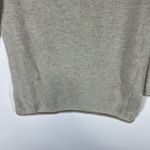 360 Cashmere Skull Cashmere Sweater Womens XS Black 360 Crew Neck Pullover Long Sleeve Beige Photo 3