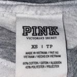 PINK - Victoria's Secret PINK White/Gray Sequin Long Sleeve Top Photo 3