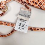 l*space L* Brittany Triangle Bikini Top in Wild Bunch Orange Size XL Photo 3