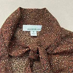 Allison Joy Leopard Bodysuit Brown & Black Leopard Print Long Sleeve Bodysuit Small Photo 7