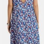 Rag and Bone  Estell Sleeveless V-Neck Tank Midi Dress Blue Multi Women's Size XS Photo 1