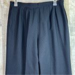 Unbranded Size 16 Lined Black & Tan Pin Striped Dress Pants with Wide Leg Photo 4
