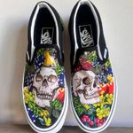 Vans Classic Slip On Unisex Fruit Skull Shoes Size 6.5 or 5 #449 Photo 5