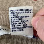 Doncaster  leather trimmed wool longline sweater cardigan with pockets tan sz M Photo 11