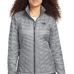 The North Face Women's ThermoBall Full Zip Grey Jacket Small Photo 0