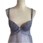 Victoria's Secret Victoria’s Secret Lace Lingerie Babydoll Top Padded Open Back Sheer Lilac 36C Photo 5
