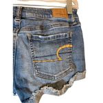 American Eagle  Blue Shortie Super Stretch Denim Jean Shorts Women Sz 0 Photo 8