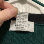 Koret Green Ugly Christmas Embroidered Floral Button Down Cardigan Sweater Size L Photo 2