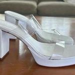Schutz Shutz women's ARIELLA PLATFORM VINYL SANDAL size 10B Photo 4