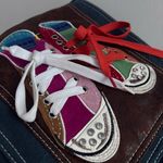 Vintage Converse Denim Crossbody Bag Pink Photo 13