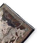 Michii moon for Sanyo oversized large animal printed art silk scarf Black Photo 7