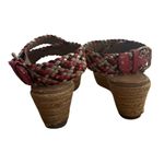 Jessica Simpson Women's Leila Pink Brown Gold Espadrille Wedge Sandals Size 8.5 Photo 4