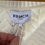 FRNCH Women's White Floral Embroidered Short Sleeve Emilie Cardigan Size S. NEW Photo 5