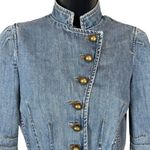 Marc Jacobs Vintage Cropped Peplum Denim Jacket Photo 2