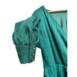 Ricarica women's Emerald Green Striped Maxi formal Dress Long Sleeve Size 2X Photo 4