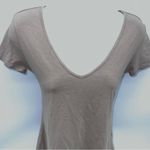 H&M Tan Short Sleeve V-Neck Top Photo 1