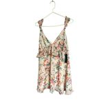 Lulus  Women's Floral Ruffle‎ dress or tunic Sleeveless V-Neck Party Size L Photo 8