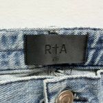 RTA Michael Jean Blue Wash Size 26 Straight Leg Side Snap Button High Rise USA Photo 4