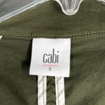CAbi  Trench Coat Expedition Green‎ Double Breasted Jacket Lightweight Size S Photo 5